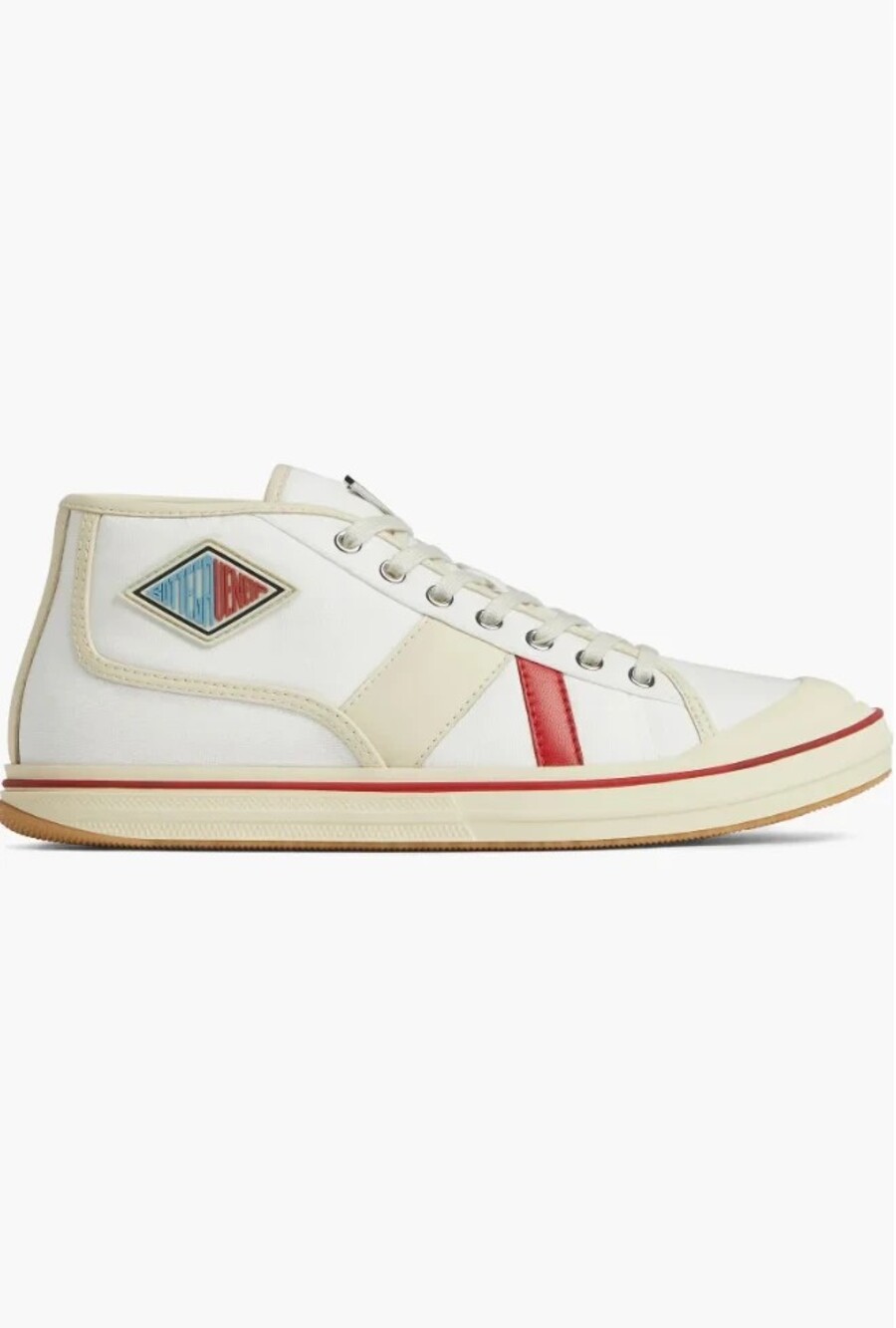 6843 - Bottega Veneta White Canvas Sneakers Lace Up - Size 41 - New in Box - Whi